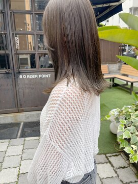 ミント(mint) ブリーチなしダブルカラー！まろやかなオリーブ人気◎