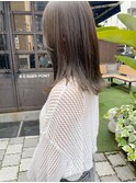 ブリーチなしダブルカラー!まろやかなオリーブ人気◎