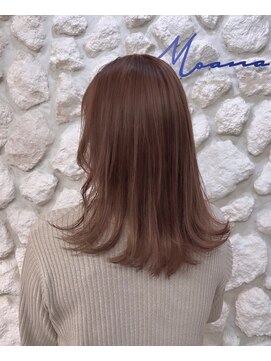 ヘアサロン エフ 渋谷(F) オレンジベージュ#ボブ#顔周りレイヤー