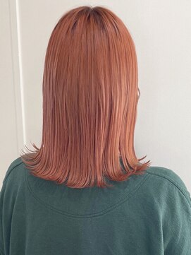 グリーン 渋谷(green) 【MIO】サニーオレンジ×外ハネ