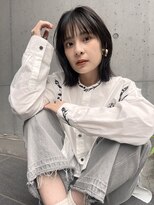 ロンドプロフィール 浦和(Lond profil)&nbsp;顔まわりレイヤー外ハネ韓国風ヘア髪質改善浦和ボブ