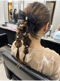 ポニーテールアレンジ お呼ばれヘア 所沢