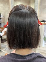 ハコ(H.A.Co) 縮毛矯正+ボブカット+カラー+トリートメントのお客様です。