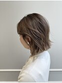 (銀座) ハイライト 切りっぱなしボブ