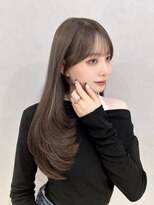 シー(See.)&nbsp;韓国ヘアレイヤーカット顔周りカットブリーチなしダブルカラー