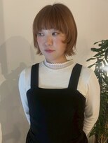 サンデイズド(SUNDAZED)&nbsp;アプリコット×ケアブリーチショートボブ