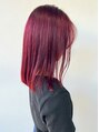 ヘアー アイス 御器所本店(HAIR ICI)&nbsp;ブリーチ無しのダブルカラーで暖色カラーならビビットカラーも◎