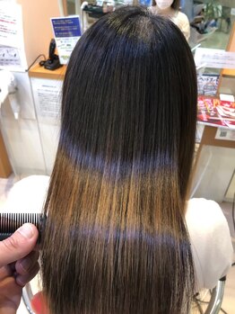 マリオヘアー 本庄五十子店の写真/こだわりの縮毛矯正が自慢!ご自宅でのお手入れを簡単に♪理想の髪へ導きます◎
