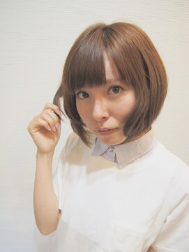 ヘアースペースシャルム (HAIR SPACE Charme) 前下がり　ふんわり♪ライムアッシュボブ