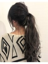 バンクスヘアー(BANK'S HAIR)&nbsp;シースルー ハイライトグレージュ ポニー