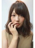 くせ毛風ミディアム
