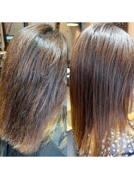 カミビト マヴィー(kamibito mavie) 艶感　透明感　髪質改善　酸性ストレート