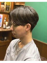 ヒロギンザバーバーショップ 丸の内店(HIRO GINZA BARBER SHOP)&nbsp;センターパート　ニュアンスパーマ　丸の内/大手町/東京