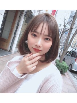 ロンドプロフィール 浦和(Lond profil) 【ワンランク上のボブ】外ハネ切りっぱなしボブ【浦和】