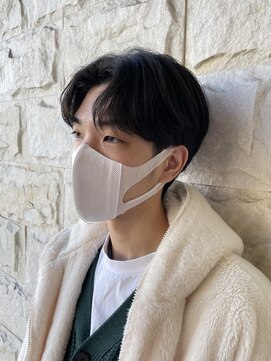 ローム(Rome) 【韓国メンズヘア】毛流れシースルーコンマバング