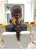 タイトな編み下ろし