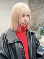 ソル ジングウマエ(SOL JINGUMAE)&nbsp;ミルクティーベージュレイヤーインナーカラーグレージュカラー