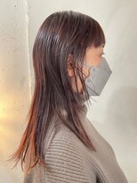 ヴァージ(Verge)&nbsp;レイヤーカット/ウェーブパーマ/前髪/こなれミディ[代官山駅]