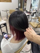 アジールヘア 所沢プロペ通り店(agir hair) インナーストロベリーピンクケアブリーチ小顔ワンレン所沢韓国
