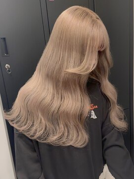 ベレーザ 渋谷(BELEZA) 11596ミルクティーベージュ姫カットレイヤー韓国くすみベージュ