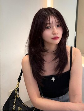 ノク 渋谷(nok) レイヤーミディメルティカラーフェミニンロング似合わせカット