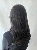 【グレージュカラー/透明感カラー/艶髪/ロングスタイル】