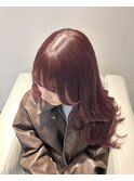 12919髪質改善チェリーレッド黒髪アッシュブラックワインレッド