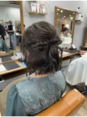 ハーフアップ