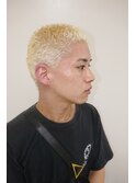 メンズカットハイトーンスパイキーショート