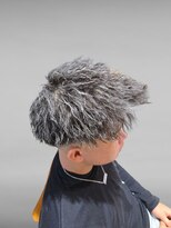 アノ 別府店(Ano.)&nbsp;別府メンズパーマカットツイストホワイトメッシュスキンフェード