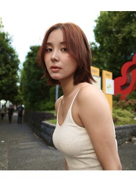 ランプ 代官山(the lamp) ダブルカラーピンクパープルレイヤーハッシュカット