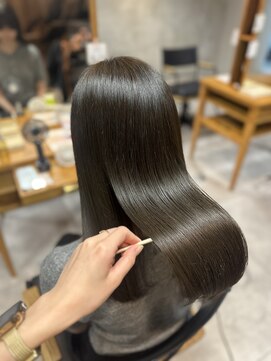 アイノアシェール 西宮(AInoa Cher) 【極上の髪質改善】プレミアムカラーエステ/艶髪/グレージュ