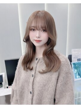 ロンドリゼル 札幌(Lond RiseL) 顔周り/小顔/レイヤー/髪質改善/韓国風巻き/ミルクティー/札幌