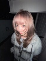 ロンドアンメゾン 原宿(Lond un Maison.)&nbsp;くびれヘア/アプリコットオレンジ/韓国/ブリーチ/レイヤー/原宿