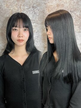 エルバイイエローコーン(ell by YELLOW CORN) 10代20代30代/シールエクステ/ブルーブラック/黒髪カタログ/横浜