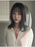 黒髪カタログ/クラゲヘアー/オリーブグレー/一宮