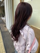 ヘアーサロン グラブ(hair Salon grab)&nbsp;チェリーピンクロングウェーブ