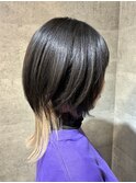 インナーデザインのウルフカット【池袋東通り】
