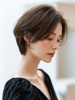 クレビア 名古屋(CreBiA)&nbsp;大人ショート/レイヤーカット/透明感シアーグレージュ