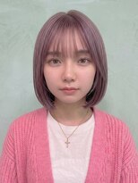 キイ 勝どき(K.e.y)&nbsp;王道ボブ×ハイトーンピンク
