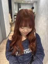 ルル(Lulu) オレンジブラウンカラーロングヘア
