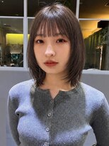 トリッカ シブヤ(TRICCA SHIBUYA)&nbsp;ミディアムレイヤー/レイヤーボブ/ダークブラウン/透明感カラー