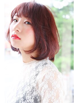 イソラブル(ISOLA-blu) 【ふんわり可愛い】ローズピンク×ふんわりボブ