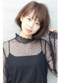 【ショコラベージュ】柔らかミニボブ