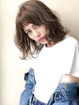 アグ ヘアー ルシアン 大宮店(Agu hair russian)&nbsp;くせ毛無造作ミディアム ハイライト アッシュ