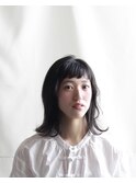 顔周りのニュアンスでつくるナチュラルロブ
