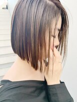 ルーファス 恵比寿 渋谷(Ruufus)&nbsp;前下がりハイライトグレージュボブ【Ruufus恵比寿渋谷】3156