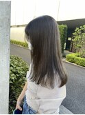 *ブリーチなしオリーブベージュ透明感オリーブグレージュカラー