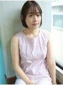 天神【BIRTH】大人かわいい小顔ボブ×シースルーバング