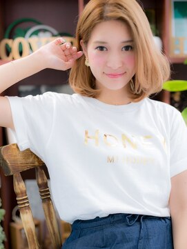 カバーヘアアンドスパ ブリス 浦和(COVER HAIR&SPA bliss) ハイトーンカラー小顔ひし形シルエットロブc5浦和10代20代30代